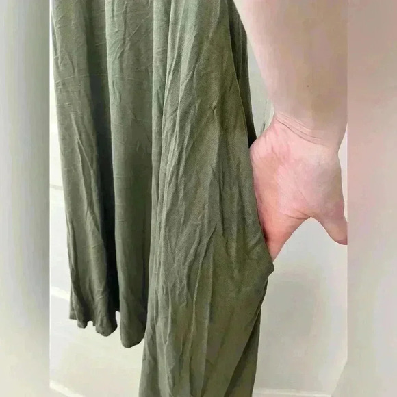 Lulus Olive Green mini‎ sundress with pockets size small - Picture 7 of 7